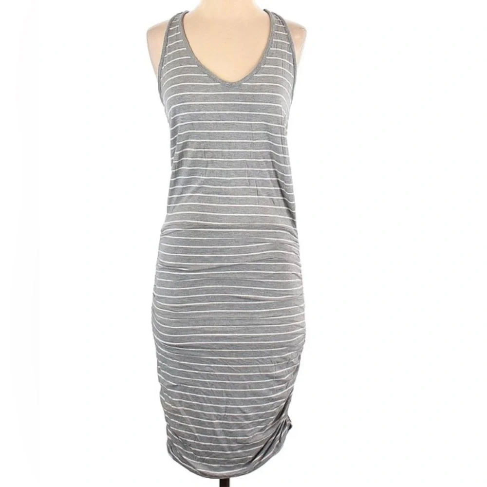 Athleta Racerback Striped Tee Dress - Size Small
